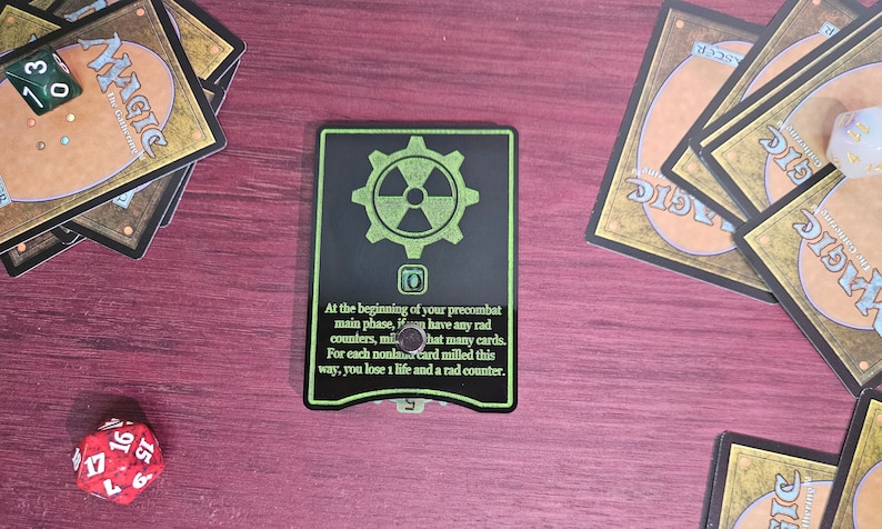 Magic the Gathering Acrylic Rad Counter | MTG Counter | Mtg Fallout ...