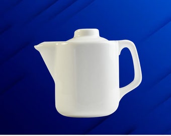 Porcelain White Teapot 500ml/17.5oz {3-4 Cup}Fancy Modern Design