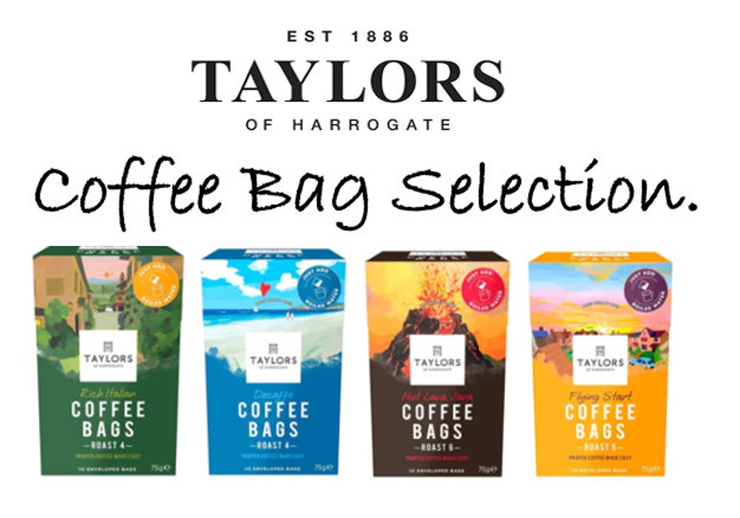Taylors of Harrogate Coffee Bag Selection Pack 4 Varieties Mixed Pack