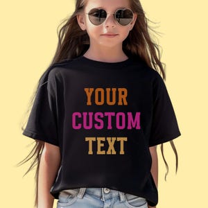 YOUTH - Custom Text Kids Shirt, Your Custom Text Here, Party Shirt, Kids Custom Shirt, Personalized Shirt with name, Boy Custom Tee
