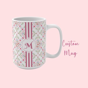 Bolso de mano para Mahjong: juego de bolsos con diseño de mosaico, bolso con monograma, bolso Mahjong personalizado, bolsos de maquillaje personalizados para fiestas temáticas asiáticas. Mug 15oz