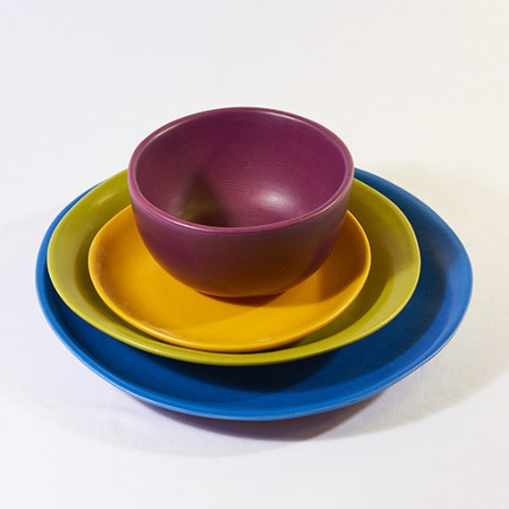 Dinner Bowl Plus Small and Medium Plate Dinner Dish Set of 3