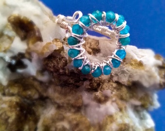 Ring with stones - Handcrafted ring - Wire wrapped rings - Handmade ring