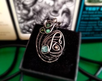 Handgemaakte ring - Gothic ring - Originele ring - Unisex ring - Draadring - Handgemaakte ring - Ring met harde stenen - Unieke ring