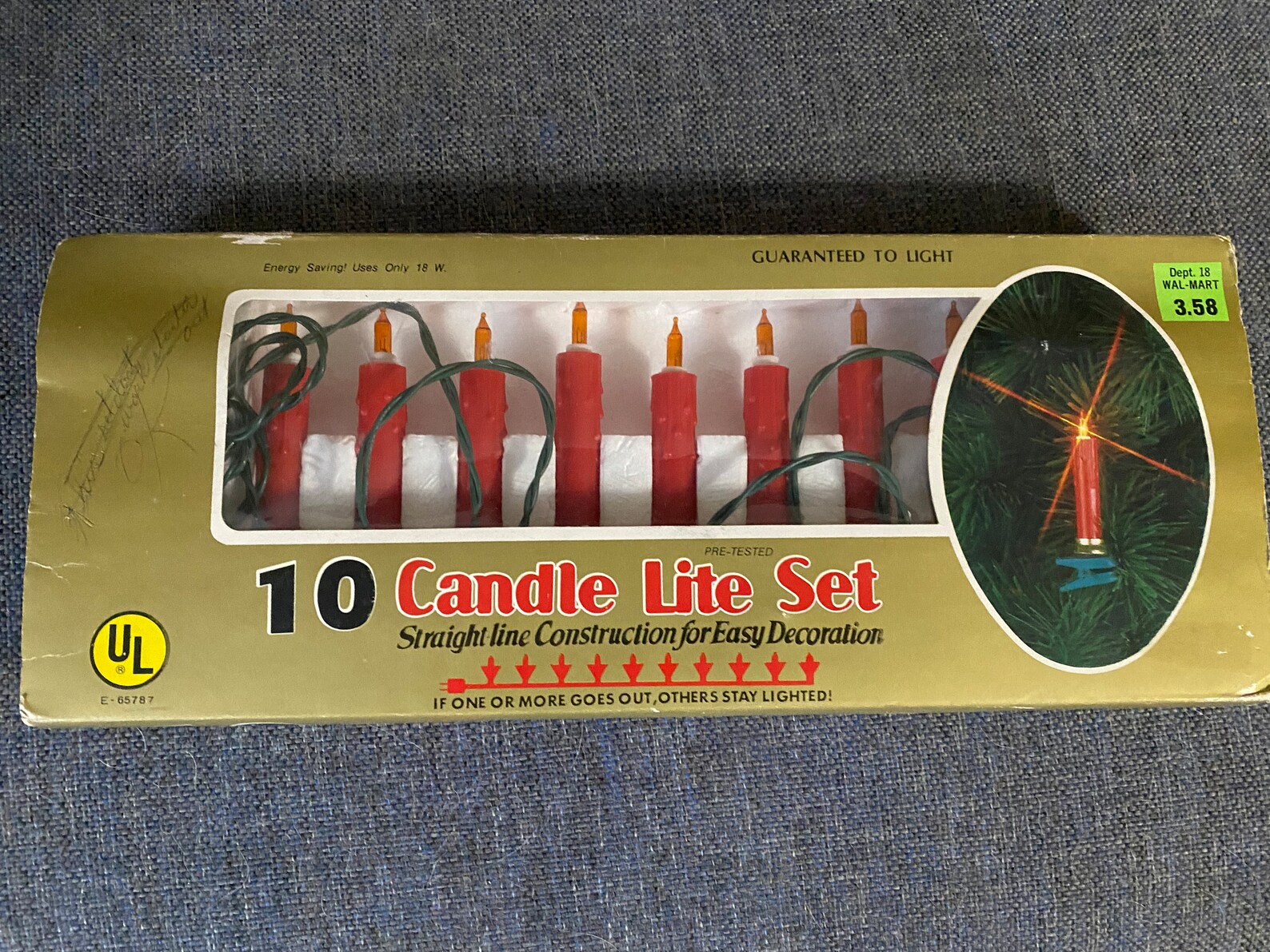 Vintage Candle Christmas Tree Lights 