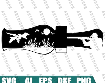 Duck Hunting Whistle SVG - duck hunter svg, duck hunting svg Digital Download