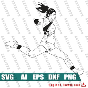 Soccer player svg - Woman soccer player svg, clip-art, instant download