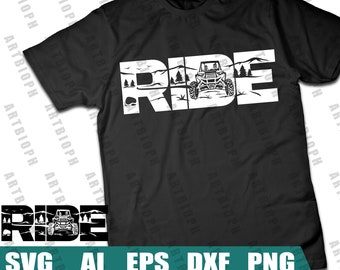 RIDE RZR UTV Sxs愛好家とライダー愛好家のためのシンプルなグラフィックデザイン - デジタルファイル