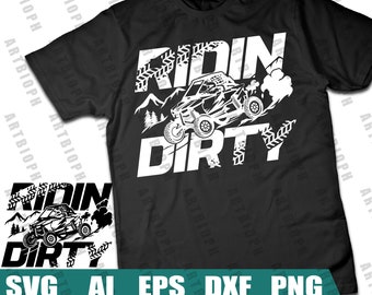 Ridin Dirty SXS UTV RZR svg- simple design for Sxs utv rzr lovers-Digital File