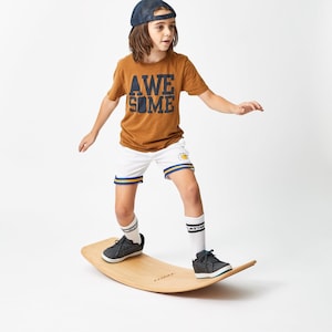 Tabla De Equilibrio Robincool Curvy Montessori – 82x30x19 Cm, Madera Ecológica Certificada CE, Soporta 60 Kg, Desde 12 Meses