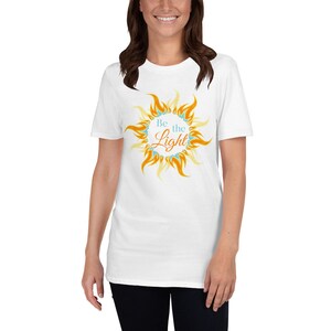 Be the Light Short-Sleeve Unisex T-Shirt,Inspirationalshirt, Religious Shirt, Faith Shirt,