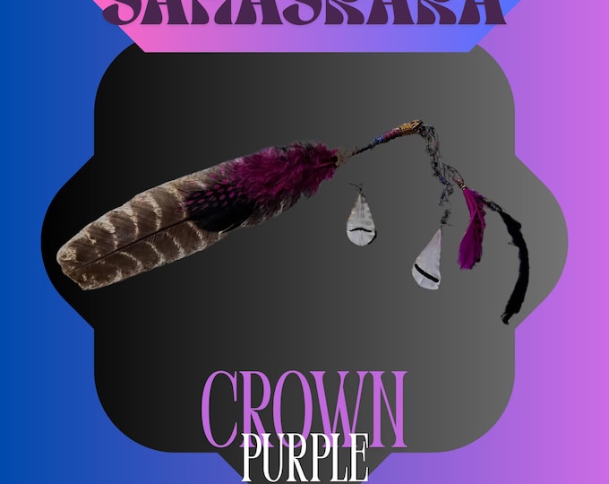Hand crafted Feathers(purple)