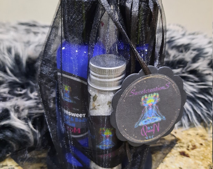 Massage Oil, Mothers day Gift Set, full body oil, body lotion, for her, for him, foot soak, bath salt.