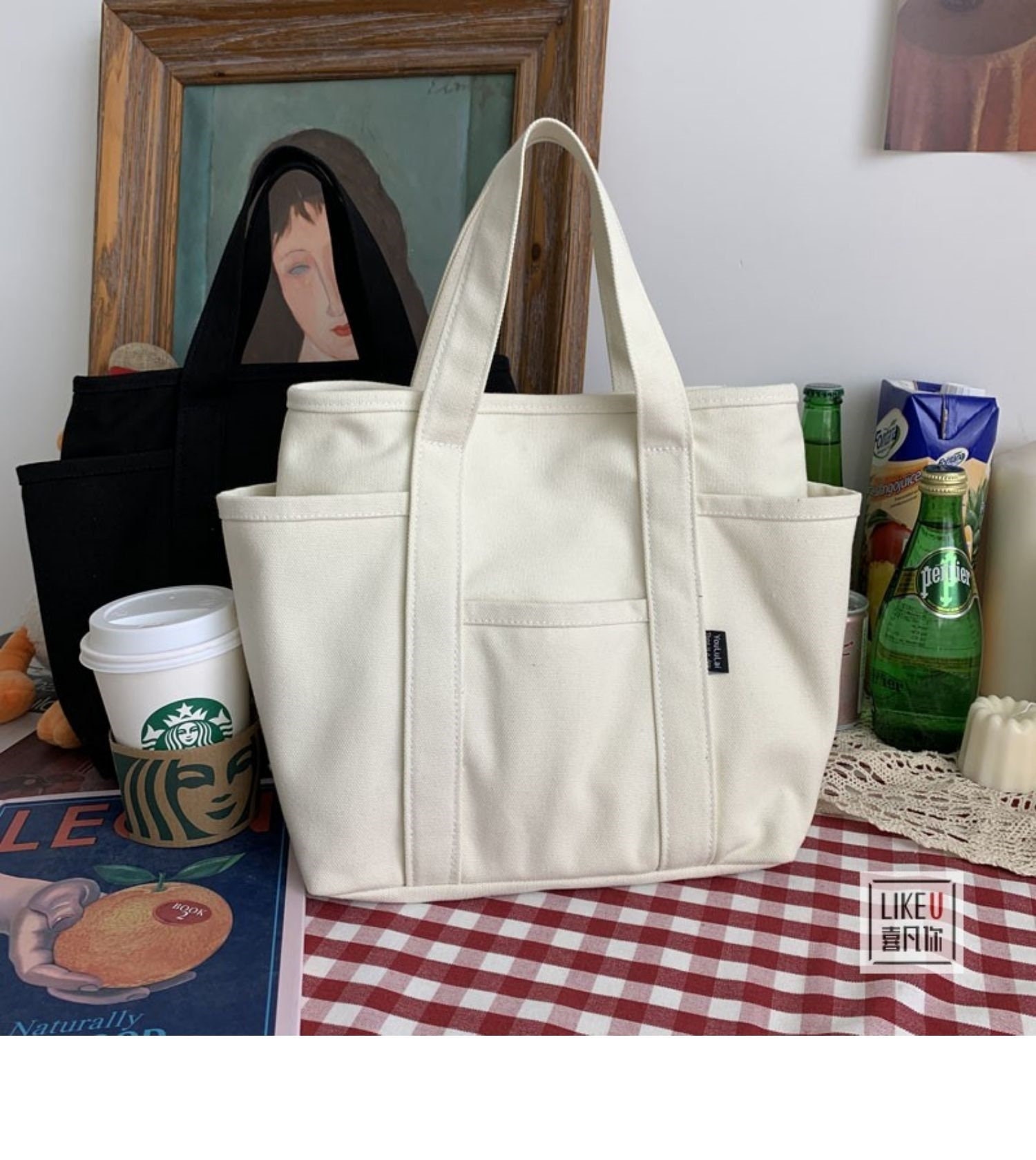 Multi-pocket Tote Bag