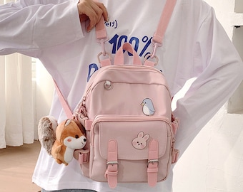 Canvas Small Mini Backpack Women 