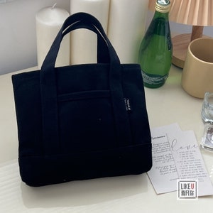 Japanese Mini Canvas Tote Bagsmall Canvas Handbagsvintage - Etsy