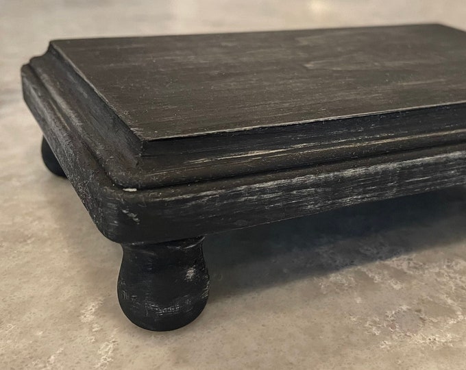 Wood Riser Display Stand 5 X 7 Rectangle Etsy