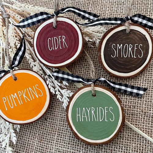Fall Ornaments / Set of 5 / Fall Tree / Fall Decor / Etsy