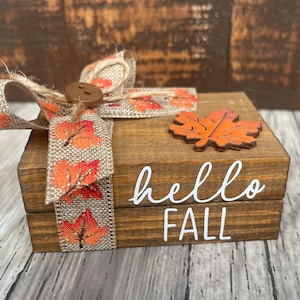 Fall Book Stack, Tiered Tray Books