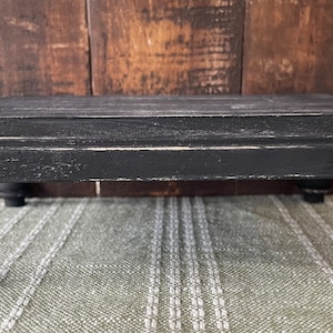 Wood Riser, Black Distressed Style, Display Stand, 5" X 7" Rectangle - Etsy