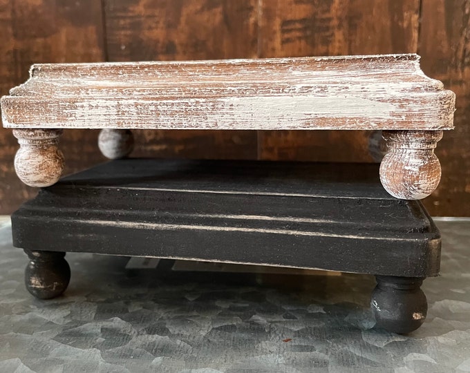 FREE SHIPPING Riser Stand Farmhouse Stand Bed Tray Wood Tray Wood Stand ...
