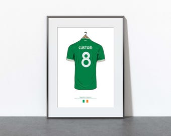 パーソナライズされたアイルランド共和国ホームジャージ