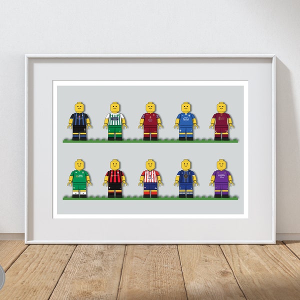 2023 League of Ireland First Division - Lego Figures Print