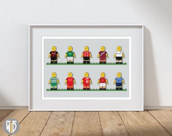 2023 League of Ireland Premier Division - Lego Figures Print