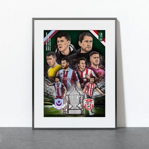 Drogheda United v Derry City - FAI Cup Final 2024 - A4 Poster
