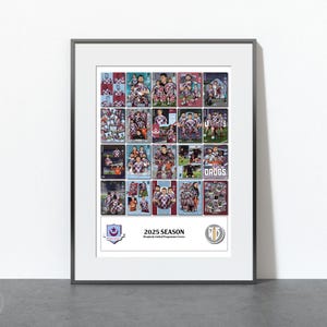 Drogheda United - 2025 Programme Covers Print