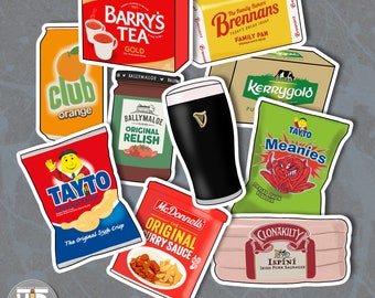 Irish Snacks Vinyl Stickers