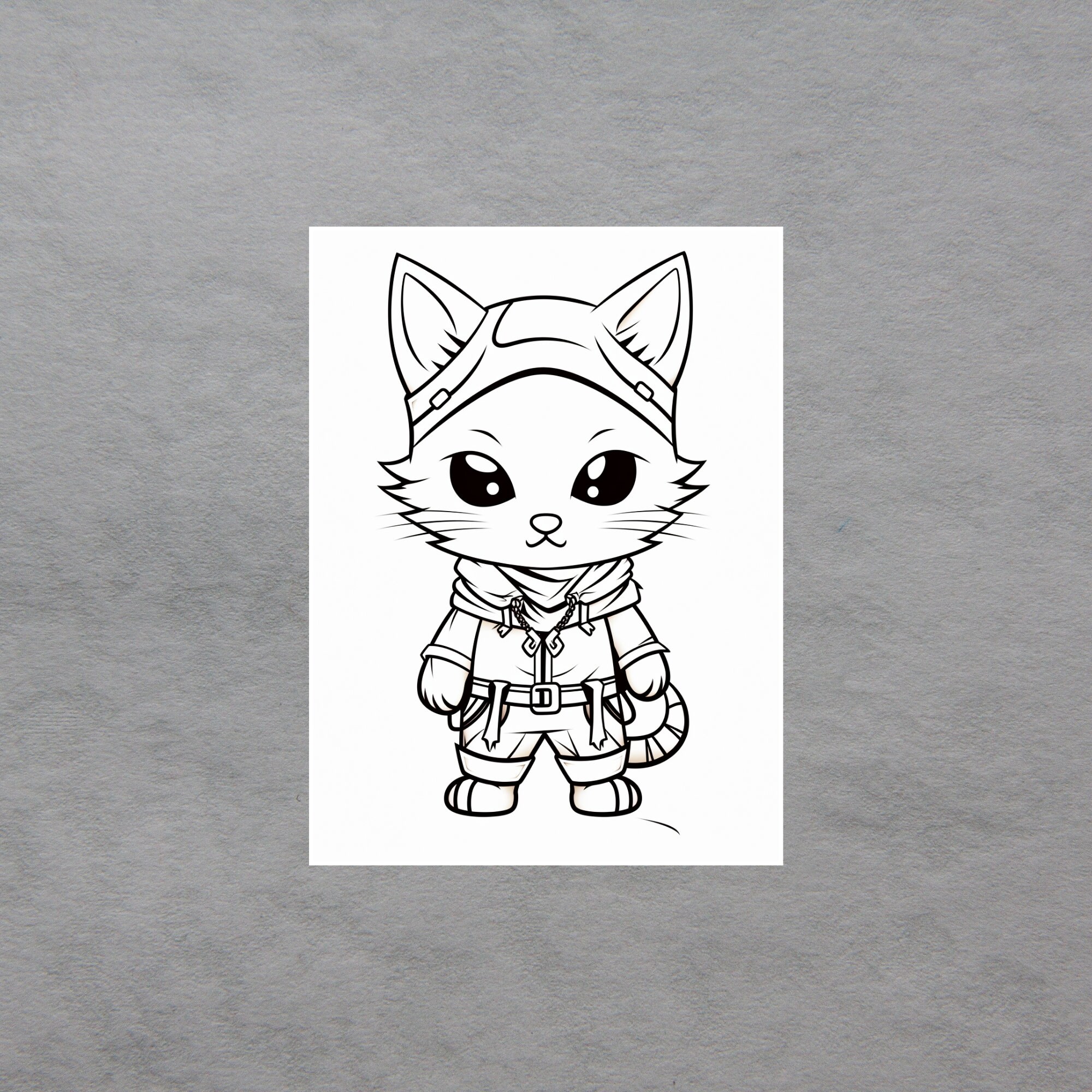 Cats in Clothing! 15 Printable Relaxing Dressed up Cat Coloring Pages ...