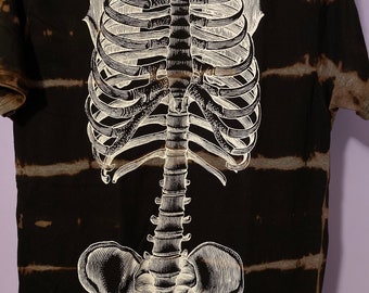 Skeleton Bleach Dyed T-Shirt