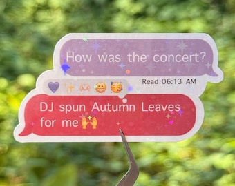 CUSTOM OT7 Concert Surprise Song SET OF 2 Sticker | Kpop | Tannies