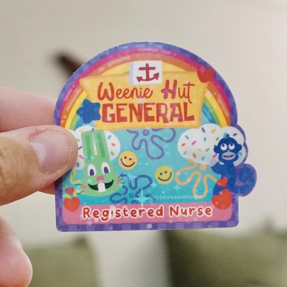 General Nurse Sticker | Holo Vinyl Sticker | Cute Cartoon Sticker | Funny Sticker | Rainbow Sticker | Silly Sticker |