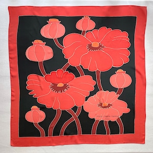 Vintage silk scarf | Sheer clothing and accessories | Mulberry silk fabric | Coquette room decor