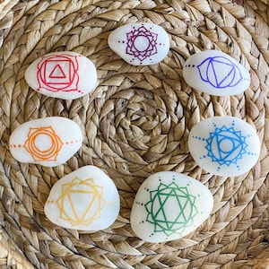 Hand-painted Chakra Rocks