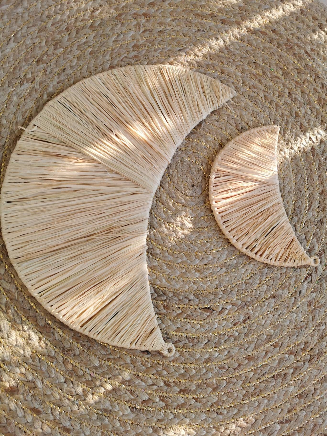 Lune en Raphia Fait Main à Marrakech
