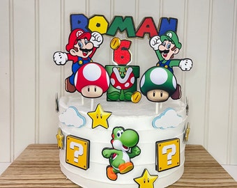 Mario Cake Topper | Mario Cake Decor