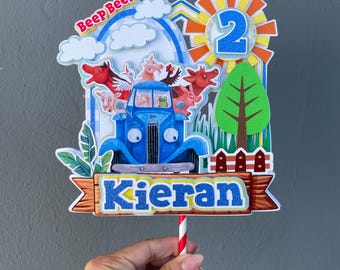 Little Blue Truck Cake Topper | Blue Truck Cake Topper | Blue Truck Party Decor
