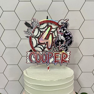 Personalized Venom Cake Topper | Venom Cake Decor