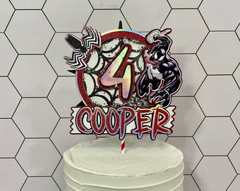 Personalized Venom Cake Topper | Venom Cake Decor
