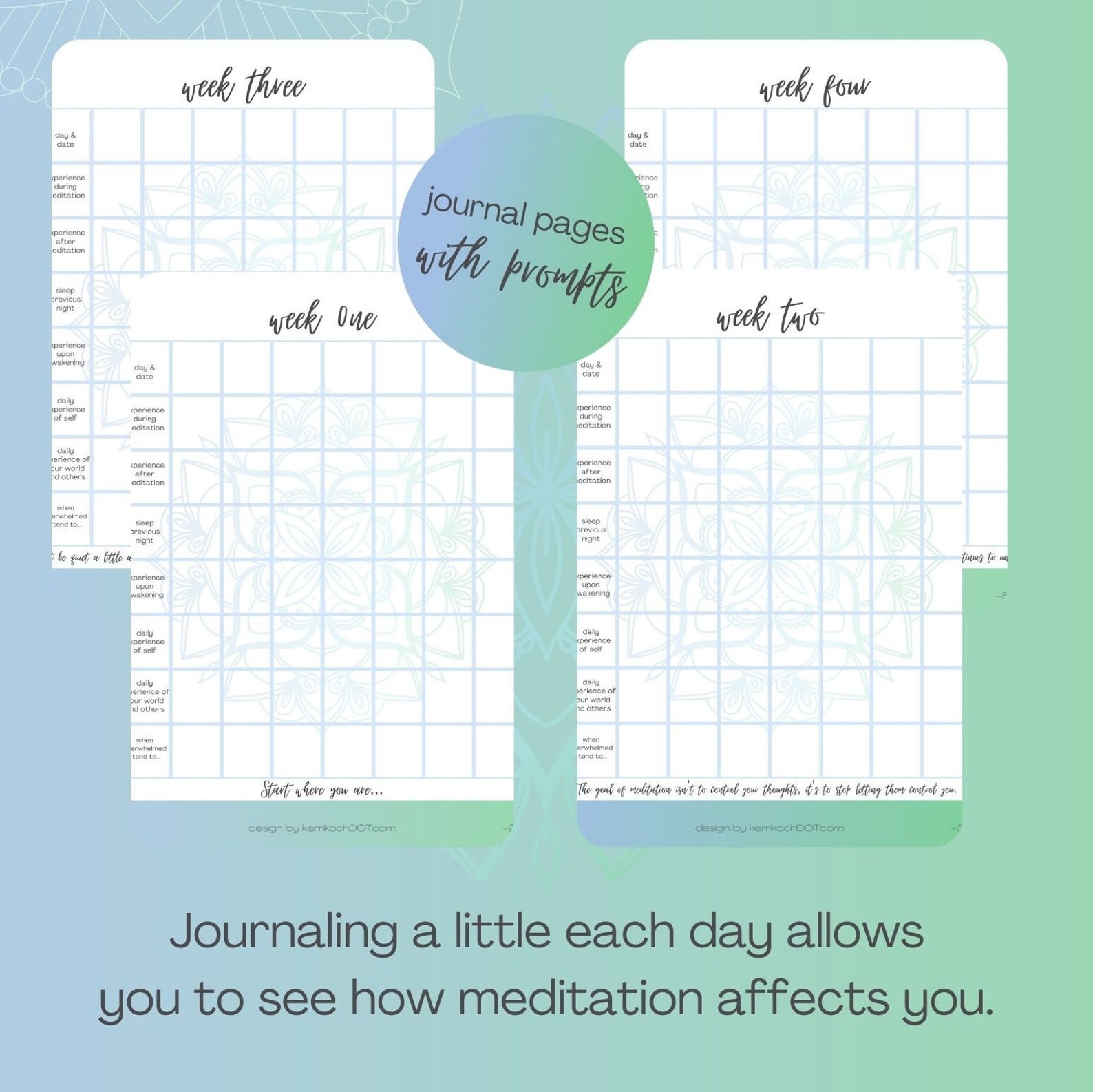 Meditation Journal - Etsy
