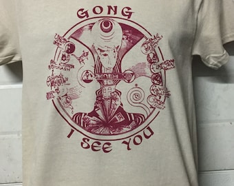 Gong I see you progressive prog rock music t shirt