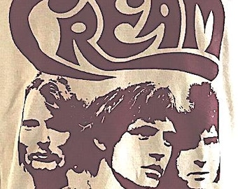 Cream - Clapton Baker Bruce rock band music t shirt