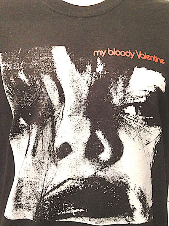 ミュージシャン My Bloody Valentine vintage T-shirt My Bloody Valentine Vintage 1992 Tour Reprint Black Men T