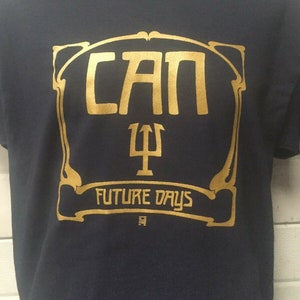 Can Future Days navy blue kraut rock band short or long sleeve t shirt