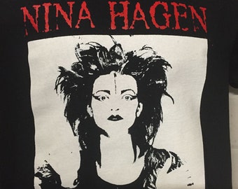 Nina Hagen Goth music t shirt punk