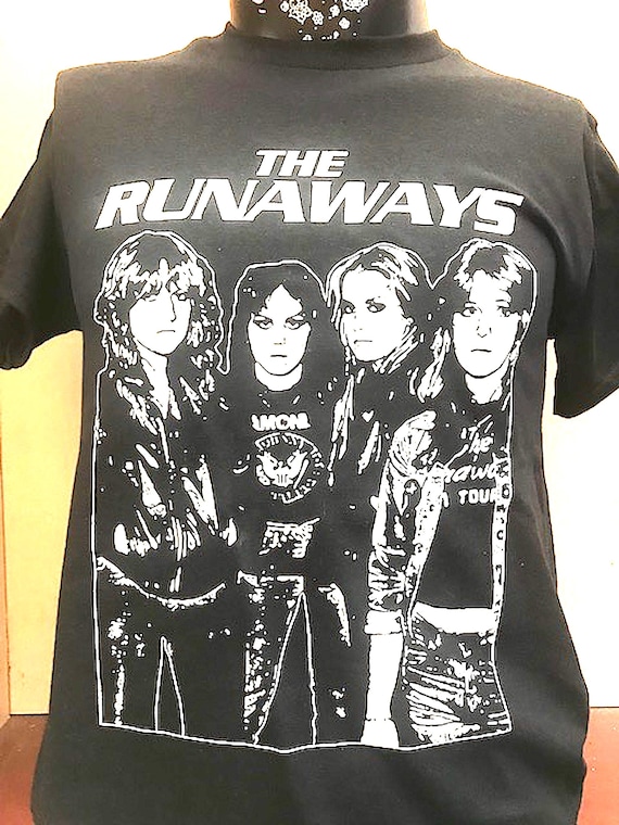 The Runaways All Girl Rock Band Black Short or Long Sleeve T Shirt
