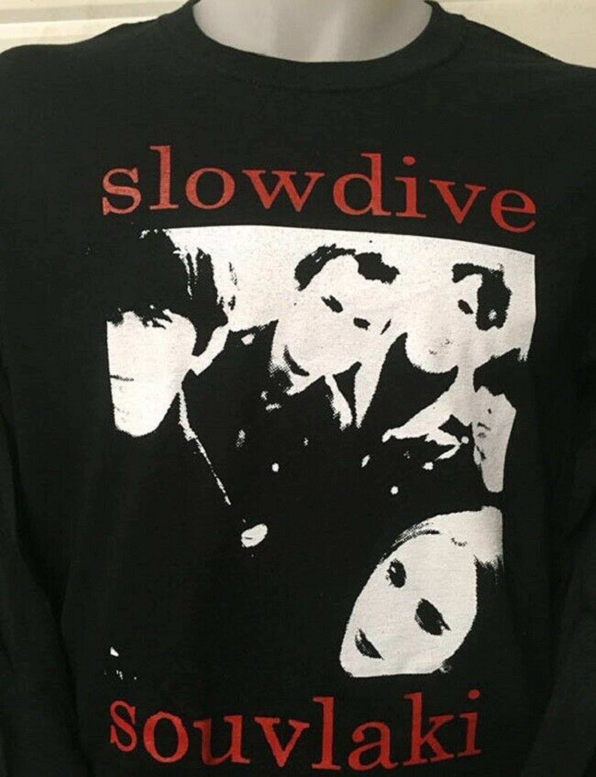 slowdive Tシャツ　L　souvlaki 黒 Slowdive Unisex T-Shirt - Souvlaki Album Tee - Music Band Gr
